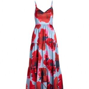 Boston Proper floral maxi dress